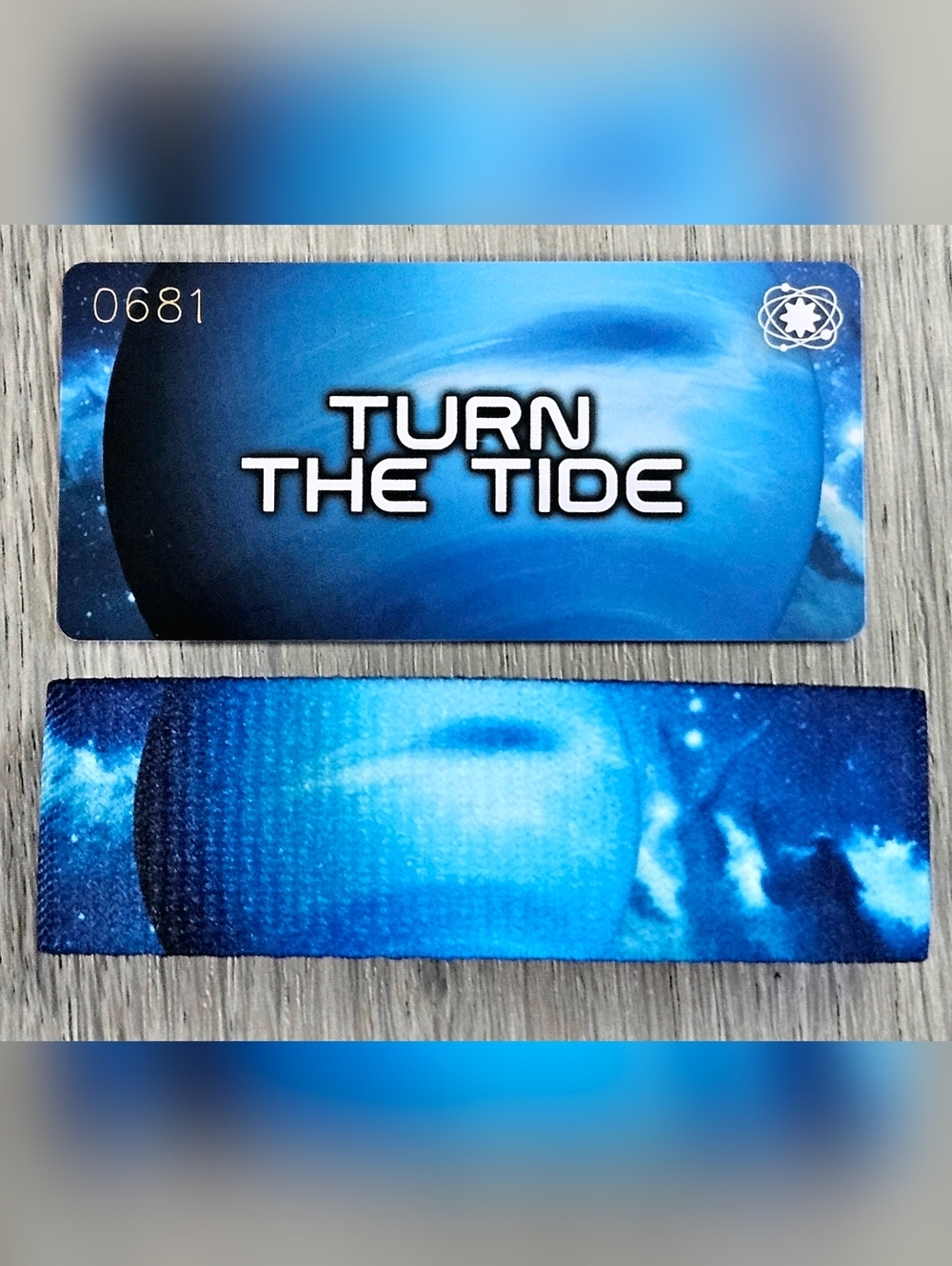 ZOX "TURN THE TIDE" NEPTUNE RARE UNREDEEMED DIAMOND COLLECTIBLE WRISTBAND